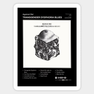 Against Me! - Transgender Dysphoria Blues Tracklist Album Sticker